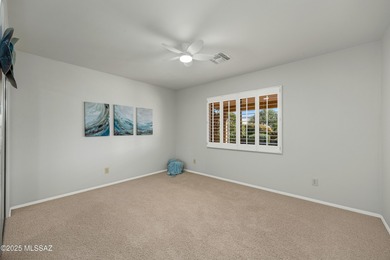 Set on a prime corner lot, this beautifully maintained Laredo on Saddlebrooke Golf Course in Arizona - for sale on GolfHomes.com, golf home, golf lot