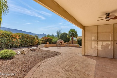 Set on a prime corner lot, this beautifully maintained Laredo on Saddlebrooke Golf Course in Arizona - for sale on GolfHomes.com, golf home, golf lot