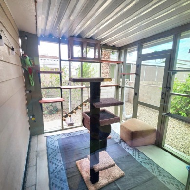 This newly renovated two-bedroom, two-bath residence exhibits on Palm Desert Greens Country Club in California - for sale on GolfHomes.com, golf home, golf lot