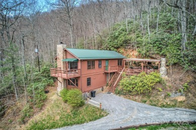 Enchanting Mountain Home with Year-Round Views in Maggie Valley on Maggie Valley Resort and Country Club in North Carolina - for sale on GolfHomes.com, golf home, golf lot