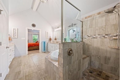 This exquisite four bedroom three bath Al Couto home boasts on Harbor Lakes Golf Club in Texas - for sale on GolfHomes.com, golf home, golf lot