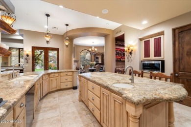 Tucked in a private cul-de-sac on 2.6 acres, this custom on The Estancia Club in Arizona - for sale on GolfHomes.com, golf home, golf lot