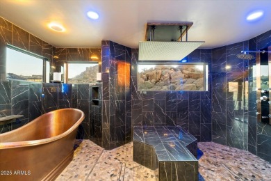 Tucked in a private cul-de-sac on 2.6 acres, this custom on The Estancia Club in Arizona - for sale on GolfHomes.com, golf home, golf lot