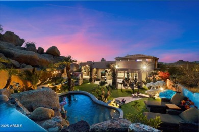 Tucked in a private cul-de-sac on 2.6 acres, this custom on The Estancia Club in Arizona - for sale on GolfHomes.com, golf home, golf lot