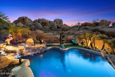 Tucked in a private cul-de-sac on 2.6 acres, this custom on The Estancia Club in Arizona - for sale on GolfHomes.com, golf home, golf lot