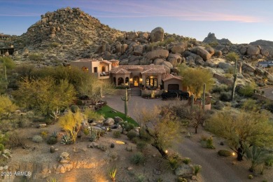 Tucked in a private cul-de-sac on 2.6 acres, this custom on The Estancia Club in Arizona - for sale on GolfHomes.com, golf home, golf lot