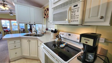 CHEERFUL, WELL-KEPT MOBILE HOME IN ACTIVE 55+ FLORIDA COMMUNITY! on River Run Golf Links in Florida - for sale on GolfHomes.com, golf home, golf lot