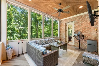 Stunning 5700 SF custom home on private wooded lot overlooking on Skybrook Golf Club in North Carolina - for sale on GolfHomes.com, golf home, golf lot