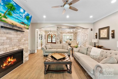 Stunning 5700 SF custom home on private wooded lot overlooking on Skybrook Golf Club in North Carolina - for sale on GolfHomes.com, golf home, golf lot