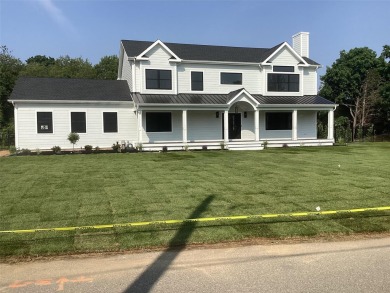 Brand-New Coastal Retreat with Pool, Pool House & Deeded Bay on Islands End Golf and Country Club, Inc. in New York - for sale on GolfHomes.com, golf home, golf lot