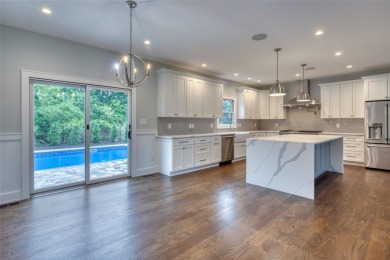 Brand-New Coastal Retreat with Pool, Pool House & Deeded Bay on Islands End Golf and Country Club, Inc. in New York - for sale on GolfHomes.com, golf home, golf lot