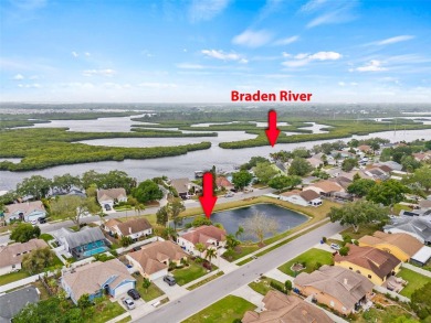 Experience the lifestyle of living just steps from the Braden on River Isles Golf Club in Florida - for sale on GolfHomes.com, golf home, golf lot