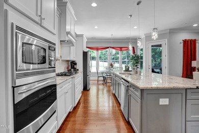 Welcome to an exceptional custom home nestled on nearly an acre on Chapel Ridge Golf Club in North Carolina - for sale on GolfHomes.com, golf home, golf lot