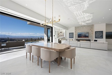 Elevated modern luxury crowns prestigious MacDonald Highlands on Dragon Ridge Country Club in Nevada - for sale on GolfHomes.com, golf home, golf lot