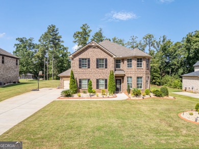 Experience elegance in this 2019-built, 5-bedroom, 3-bathroom on Crystal Lake Golf and Country Club in Georgia - for sale on GolfHomes.com, golf home, golf lot