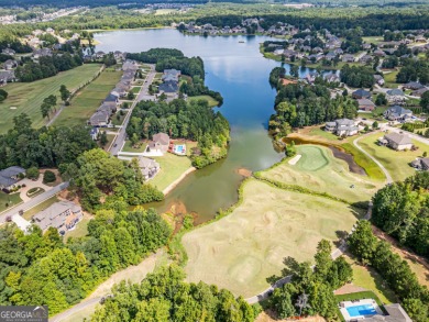 Experience elegance in this 2019-built, 5-bedroom, 3-bathroom on Crystal Lake Golf and Country Club in Georgia - for sale on GolfHomes.com, golf home, golf lot