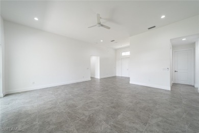 Newer home. 3 beds, 3.5 baths, and a 3-car garage. High 12' flat on Burnt Store Golf Club in Florida - for sale on GolfHomes.com, golf home, golf lot