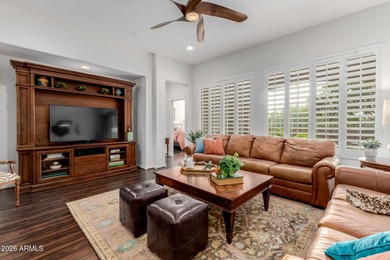 Upgraded Villa situated on a private, desirable South facing lot on Tuscany Falls At Pebble Creek in Arizona - for sale on GolfHomes.com, golf home, golf lot