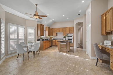 Welcome home! This spacious Sonoma floor plan is nestled along a on Wildhorse Golf Club of Robson Ranch in Texas - for sale on GolfHomes.com, golf home, golf lot