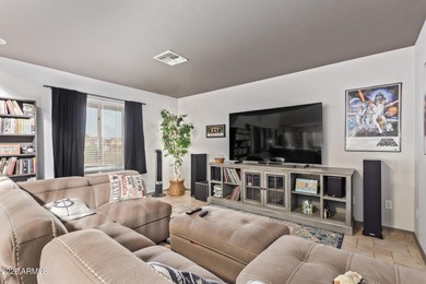 Nestled in the desirable Villages of Queen Creek, this home on Las Colinas Golf Club in Arizona - for sale on GolfHomes.com, golf home, golf lot