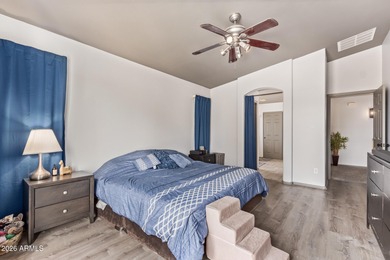 Nestled in the desirable Villages of Queen Creek, this home on Las Colinas Golf Club in Arizona - for sale on GolfHomes.com, golf home, golf lot