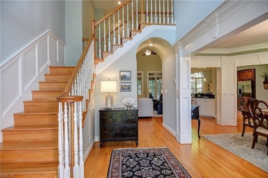 Discover effortless elegance in this custom brick home nestled on Riverfront Golf Club in Virginia - for sale on GolfHomes.com, golf home, golf lot