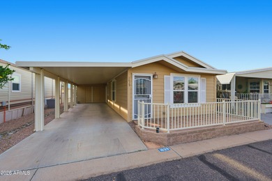 Welcome to this charming single-story manufactured home offering on Viewpoint Golf Resort in Arizona - for sale on GolfHomes.com, golf home, golf lot