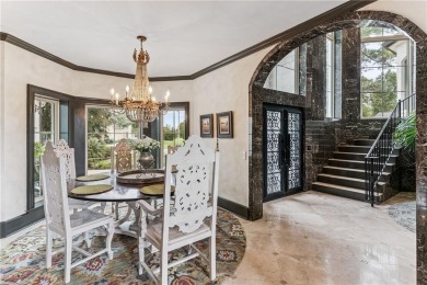 This stunning residence blends timeless European elegance with on Oak Grove Island Golf and Country Club in Georgia - for sale on GolfHomes.com, golf home, golf lot