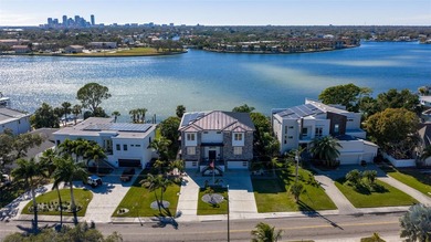 This exceptional waterfront residence, built in 2023, delivers a on The Renaisssance Vinoy Golf Club in Florida - for sale on GolfHomes.com, golf home, golf lot