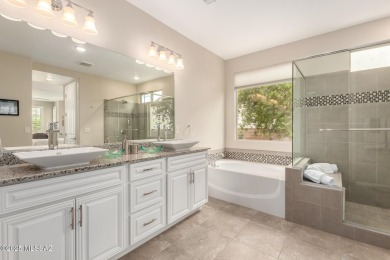 Step into refined desert living in this beautifully upgraded on Quail Creek Country Club  in Arizona - for sale on GolfHomes.com, golf home, golf lot