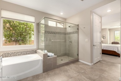 Step into refined desert living in this beautifully upgraded on Quail Creek Country Club  in Arizona - for sale on GolfHomes.com, golf home, golf lot
