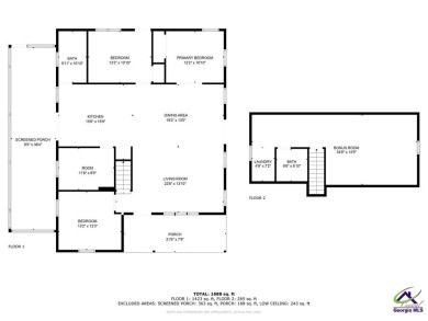 Move-In Ready Bungalow in Reynolds, GA!  30K PRICE REDUCTION AND on Reynolds Golf Course in Georgia - for sale on GolfHomes.com, golf home, golf lot