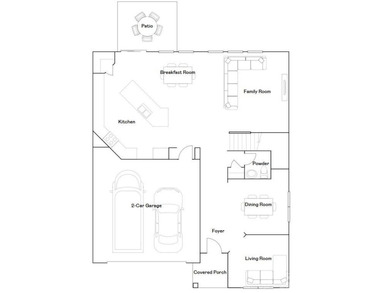 Welcome home to Killian Creek! Large, rocking chair, covered on Verdict Ridge Golf and Country Club in North Carolina - for sale on GolfHomes.com, golf home, golf lot