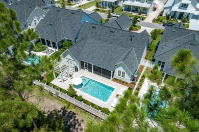 This elegant single-story Hawthorne plan by Huff Homes combines on Origins Golf Club in Florida - for sale on GolfHomes.com, golf home, golf lot