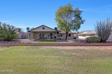 The Brick Driveway Welcomes You To An Enclosed Courtyard on Sun City Lakes West and East in Arizona - for sale on GolfHomes.com, golf home, golf lot