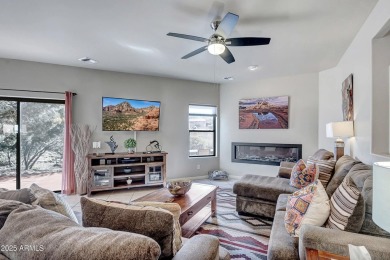 Stunning single-level 3 bed, 2.5 bath Sedona home with on Canyon Mesa Country Club in Arizona - for sale on GolfHomes.com, golf home, golf lot