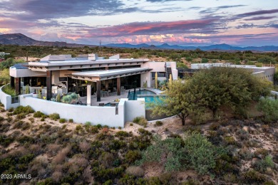 Golf membership is available with the purchase of this dramatic on Desert Mountain Golf Club - Renegade Course in Arizona - for sale on GolfHomes.com, golf home, golf lot