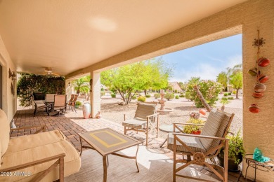 Beautiful landscaping greets you into this popular Palmera model on Oakwood Golf Club  in Arizona - for sale on GolfHomes.com, golf home, golf lot