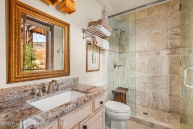 Set on over half an acre, and extensively remodeled in 2022 on Aspen Glen Club in Colorado - for sale on GolfHomes.com, golf home, golf lot