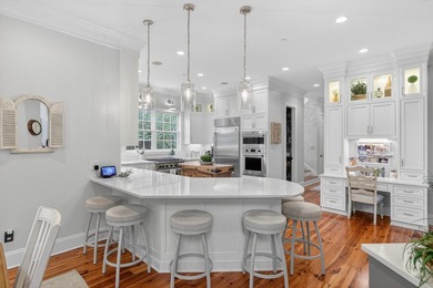 Beautiful brick custom home with FIRST FLOOR PRIMARY SUITE on Dunes West Golf Club in South Carolina - for sale on GolfHomes.com, golf home, golf lot