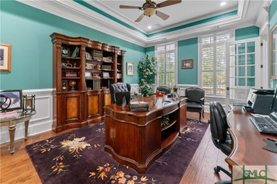 A Custom masterpiece of luxury & craftsmanship in the highly on Savannah Quarters Country Club in Georgia - for sale on GolfHomes.com, golf home, golf lot