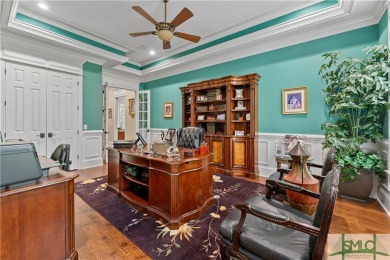 A Custom masterpiece of luxury & craftsmanship in the highly on Savannah Quarters Country Club in Georgia - for sale on GolfHomes.com, golf home, golf lot