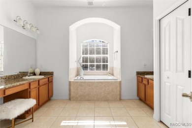 This spacious and inviting three-bedroom, plus den, two-bath on Sugarmill Woods Golf and Country Club in Florida - for sale on GolfHomes.com, golf home, golf lot