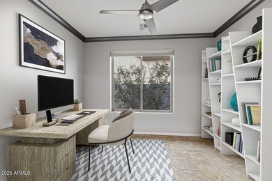 This stunning Vita model delivers high-end finishes beginning on Tuscany Falls At Pebble Creek in Arizona - for sale on GolfHomes.com, golf home, golf lot