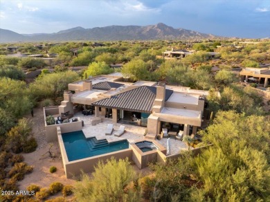 Awaken to sweeping desert vistas where Pinnacle Peak, sparkling on Desert Mountain Golf Club - Renegade Course in Arizona - for sale on GolfHomes.com, golf home, golf lot