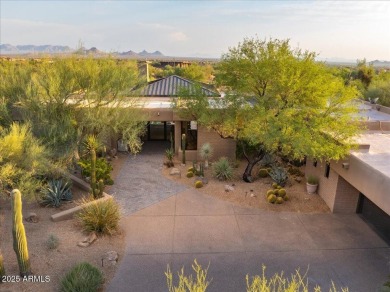 Awaken to sweeping desert vistas where Pinnacle Peak, sparkling on Desert Mountain Golf Club - Renegade Course in Arizona - for sale on GolfHomes.com, golf home, golf lot