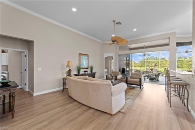 Enjoy exceptional privacy and breathtaking panoramic lake and on Estero Country Club in Florida - for sale on GolfHomes.com, golf home, golf lot