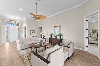 Enjoy exceptional privacy and breathtaking panoramic lake and on Estero Country Club in Florida - for sale on GolfHomes.com, golf home, golf lot