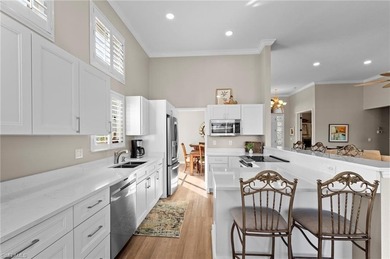 Enjoy exceptional privacy and breathtaking panoramic lake and on Estero Country Club in Florida - for sale on GolfHomes.com, golf home, golf lot