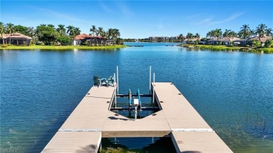 Experience the pinnacle of waterfront living at 18361 Verona on Miromar Lakes Golf Club in Florida - for sale on GolfHomes.com, golf home, golf lot